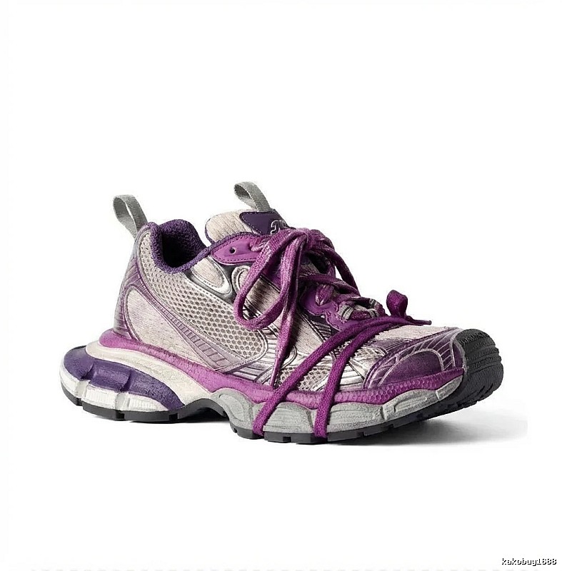 Balenciaga retro purple sports shoes