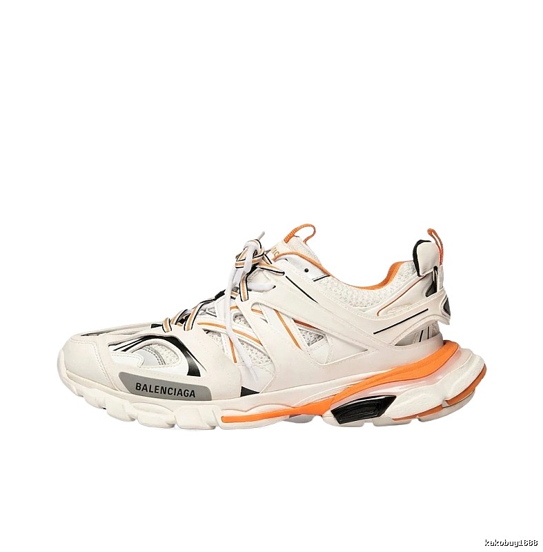Balenciaga retro white-orange sports shoes