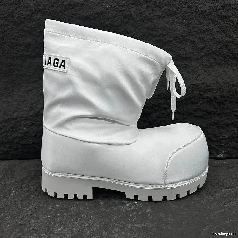 Balenciaga White Padded Boot with White Padded Boot Detail