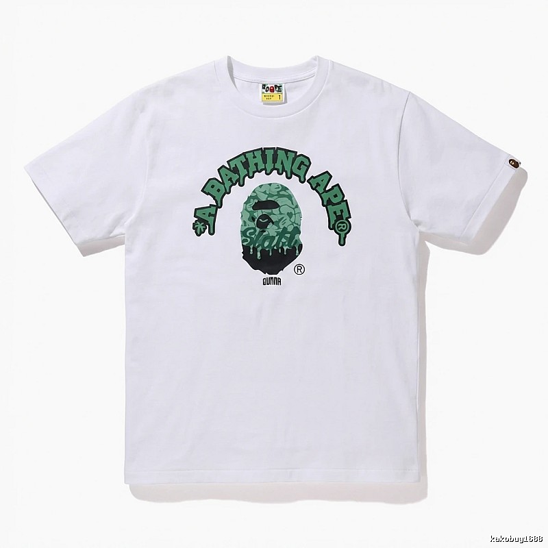 Bape Ape Head Cool White T-shirt in Streetwear Style