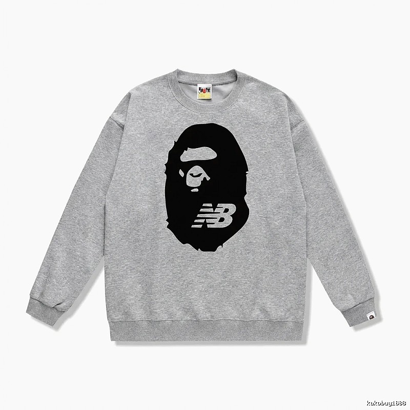 Bape Ape Head Grey Sweatshirt