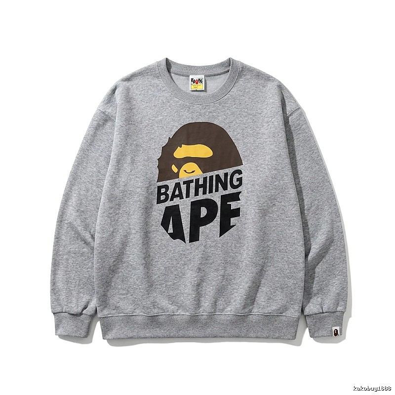Bape Ape Head Grey Sweatshirt