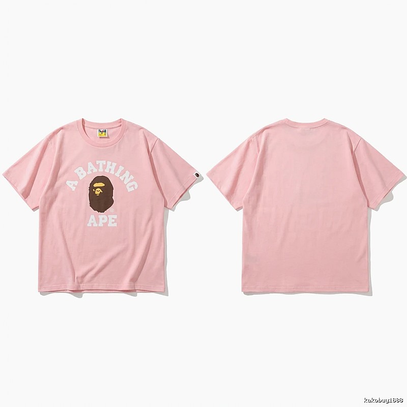 Bape Ape Head Pink T-shirt