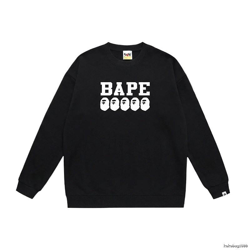 BAPE Ape Head Simple Black Sweatshirt