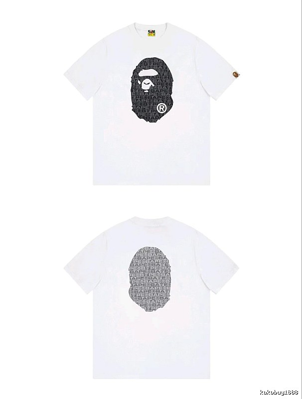 Bape Ape Head Simple White T-shirt