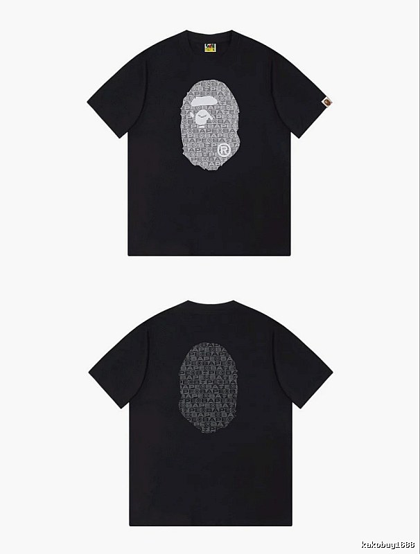 Bape Ape Head Trendy and Cool Black T-shirt