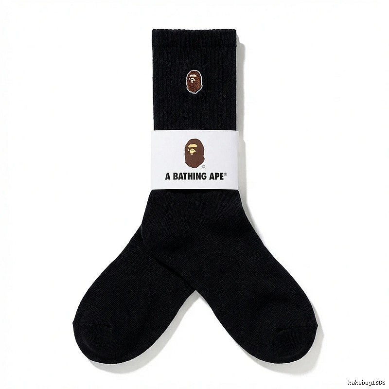 Bape Ape Head Trendy Black Socks