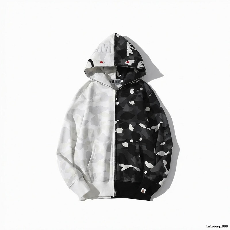Bape camouflage patchwork style coat