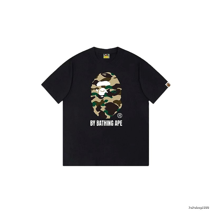 Bape camouflage style black T-shirt