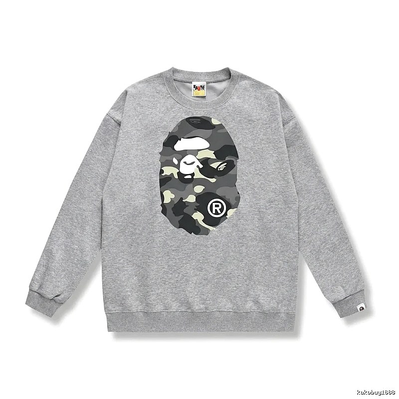 Bape camouflage style grey sweatshirt