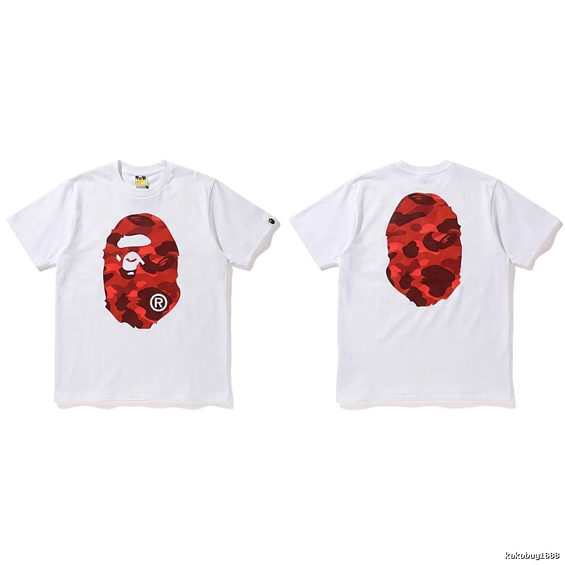 Bape camouflage style white T-shirt