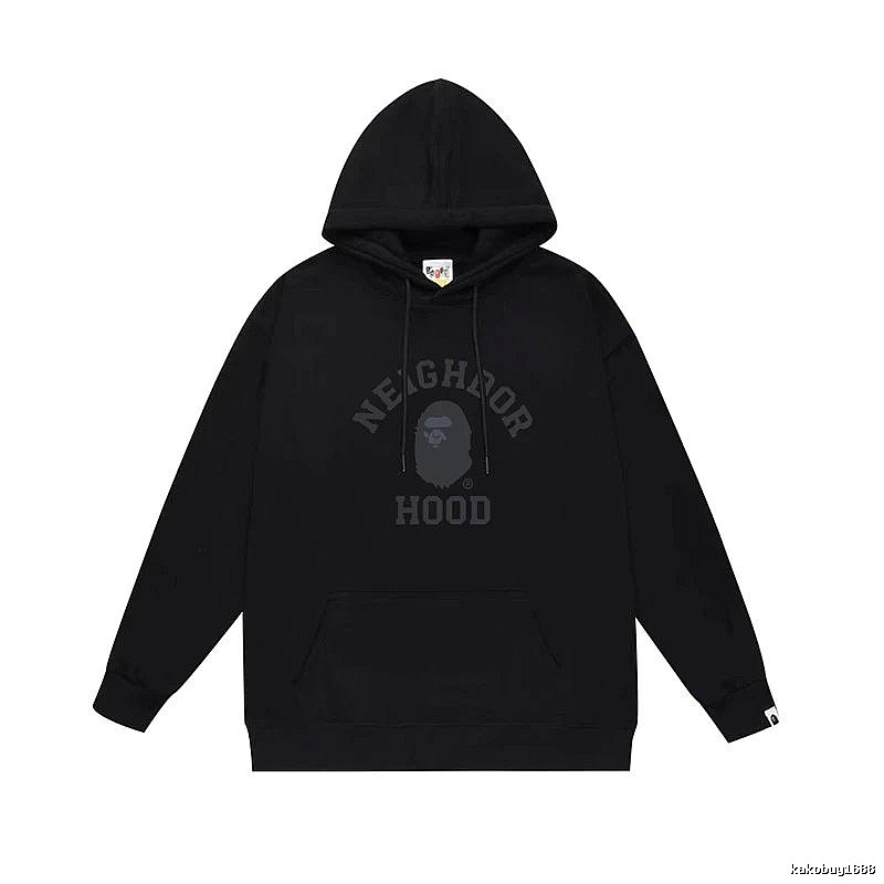 Bape Neighborhood black trendy hoodie