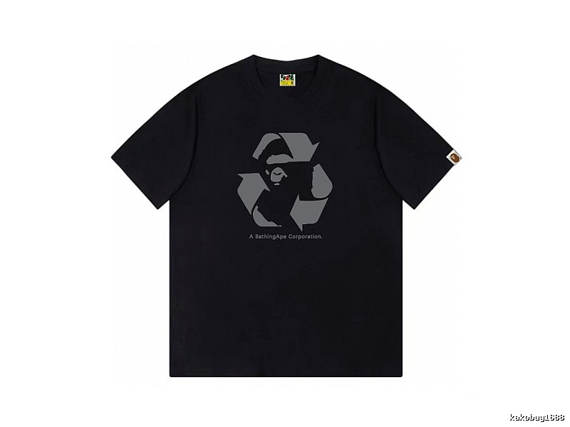 Bape Recycling Series Black Short Sleeve