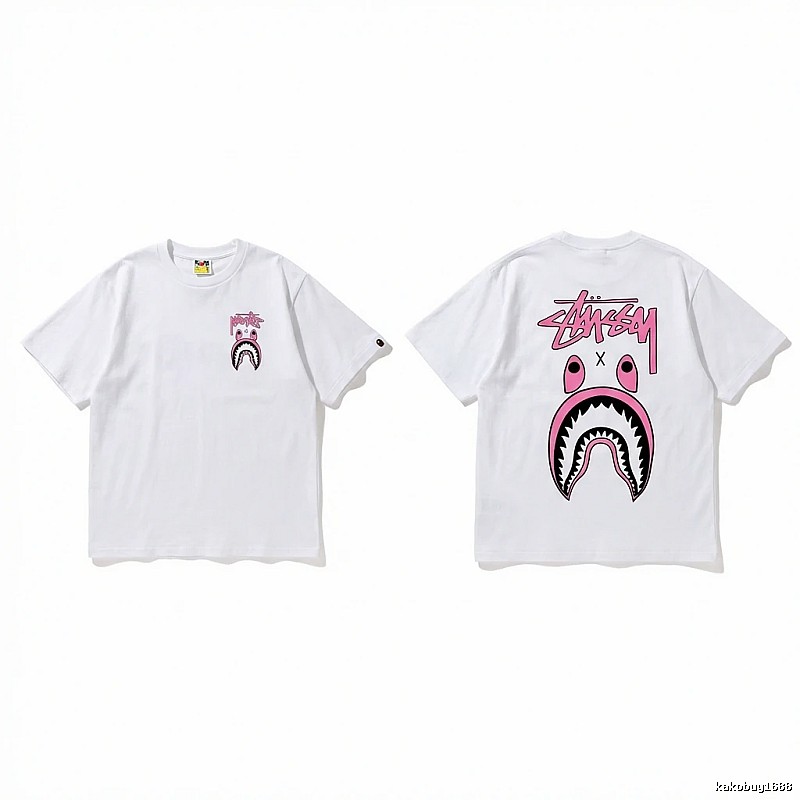 Bape Shark Co-branded White T-shirt
