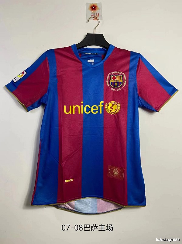 Barcelona Lightweight Retro soccer jersey Blue Red Barcelona for Trend Styling