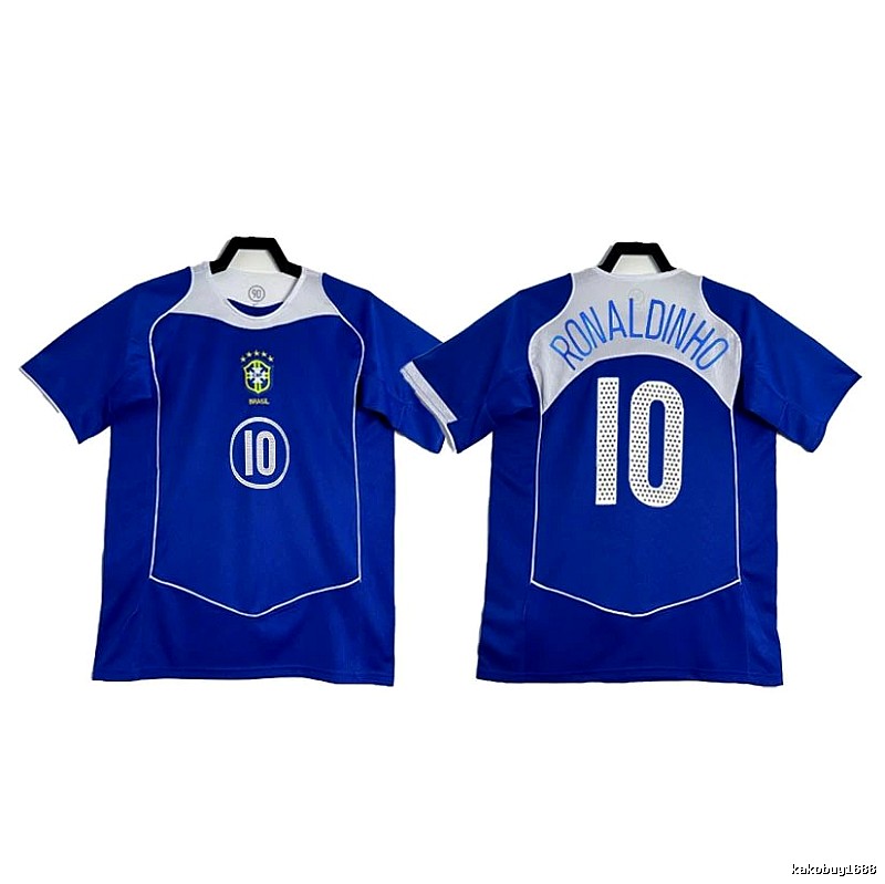 Brazil Casual Soccer jersey Blue Brazil Football for Streetwear Looks