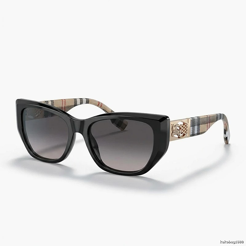 Burberry checkered fashion black sunglasses