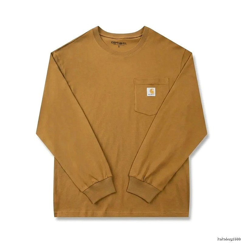 Carhartt basic retro brown long-sleeve