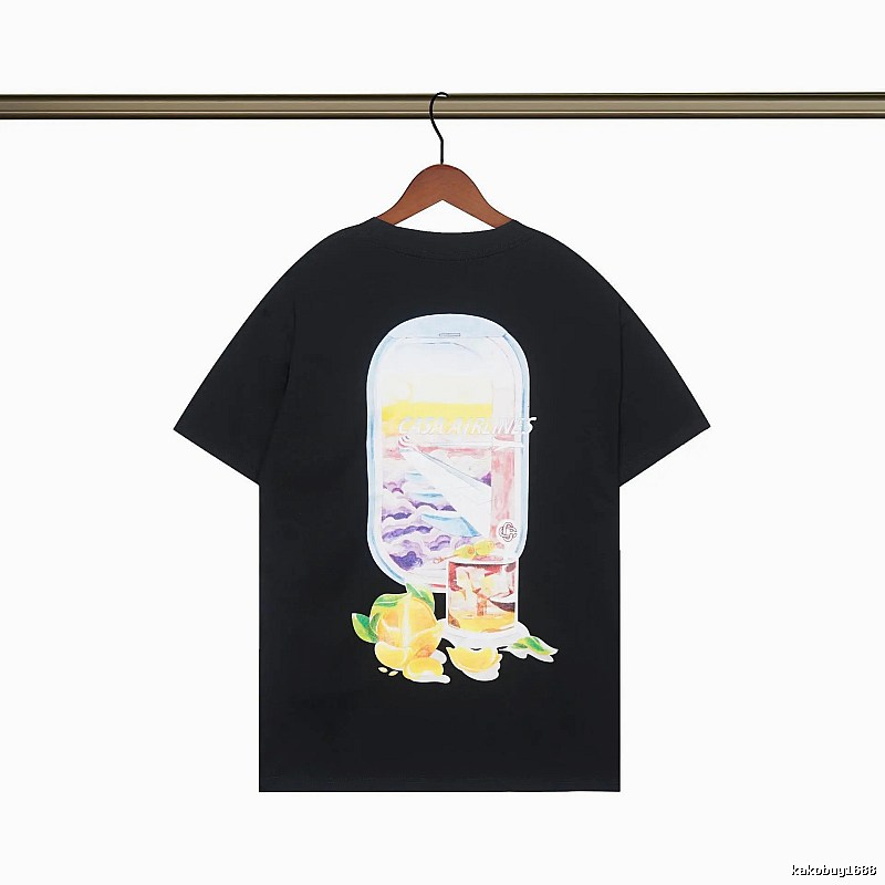 Casablanca Aviation Series Trendy Cool Black T-shirt