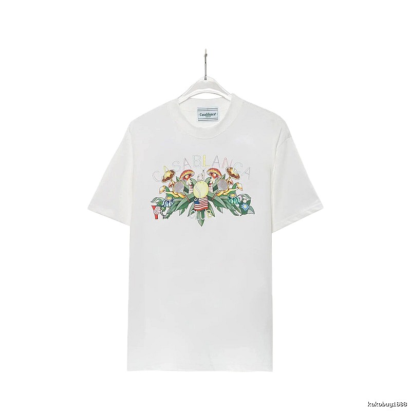 Casablanca Floral Print White T-shirt