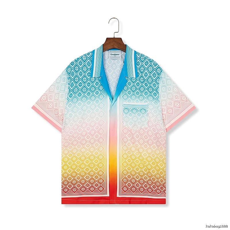 Casablanca Gradient Style Printed Shirt