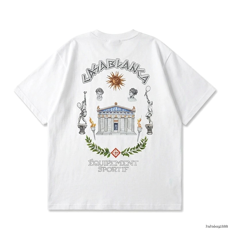Casablanca Greek-style white T-shirt