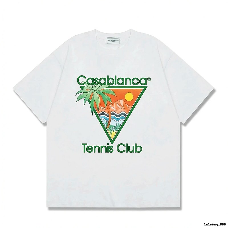 Casablanca Printed Casual White T-shirt