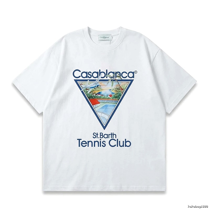 Casablanca Printed Casual White T-shirt