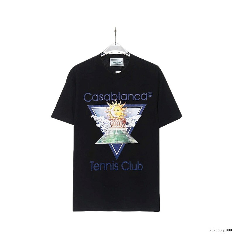 Casablanca retro style black T-shirt