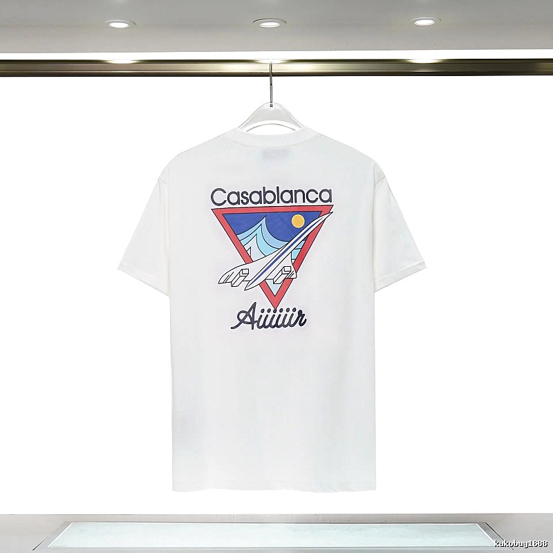 Casablanca Triangle Print White T-shirt