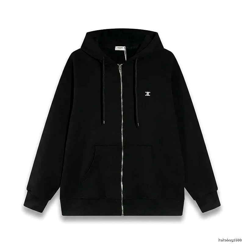 CELINE's classic black hoodie