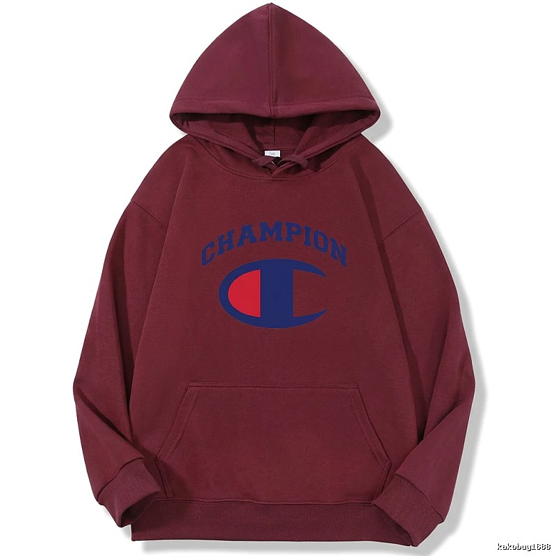Champion classic burgundy hooded sweatshirt