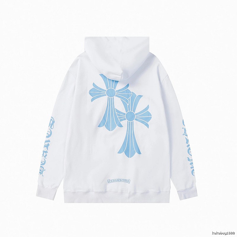 Chrome Hearts 2088-15 White Cross Graphic Hoodie Travel Styling
