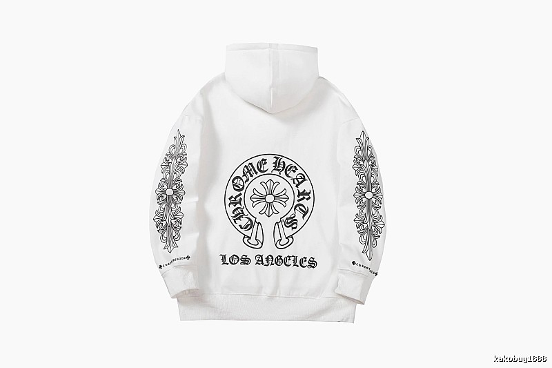 Chrome Hearts 2088-26 White Cross Graphic Hoodie Weekend Wear