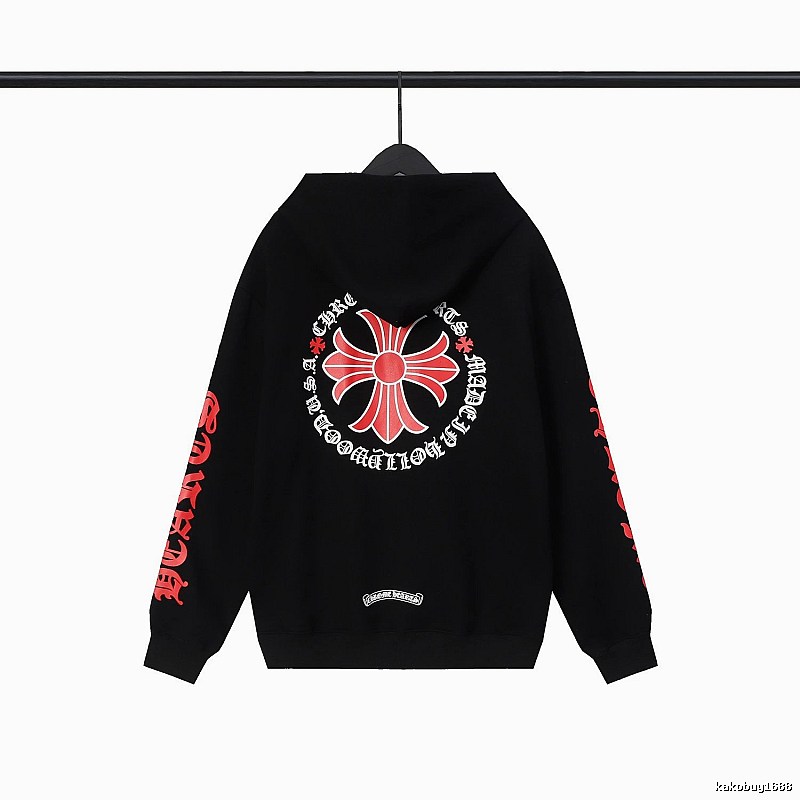 Chrome Hearts 2089-62 Black Cross Graphic Hoodie Soft Neutral