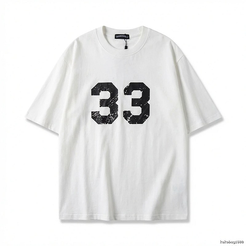 Chrome Hearts American-style digital wind white T-shirt