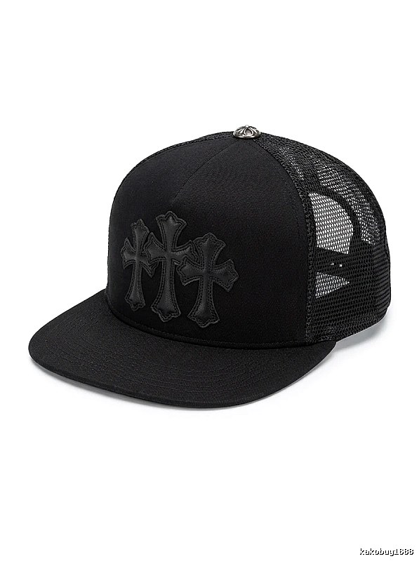 Chrome Hearts Black Trendy Baseball Cap