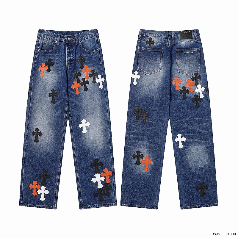 Chrome Hearts Casual Graphic jeans Light Denim Jeans for Comfortable Styling