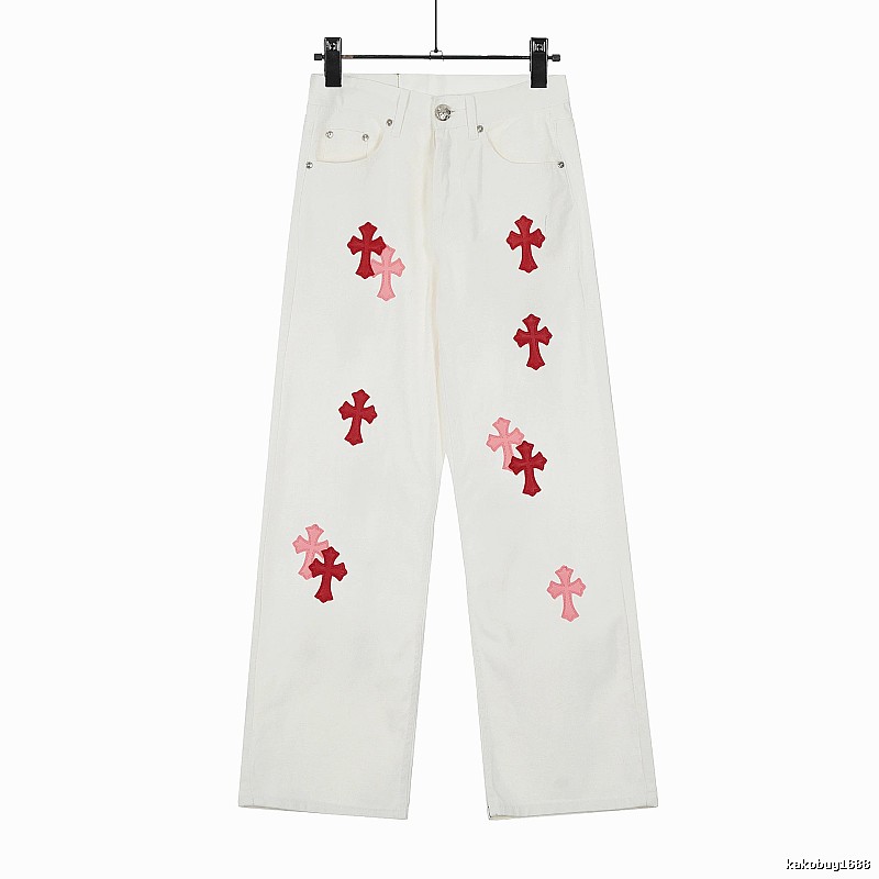 Chrome Hearts Casual Graphic jeans Light Denim Jeans for Streetwear Looks