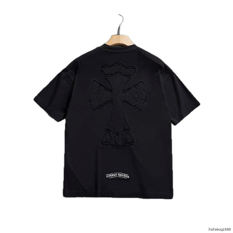 Chrome Hearts Cross Patch High Street Black Short-sleeve T-shirt
