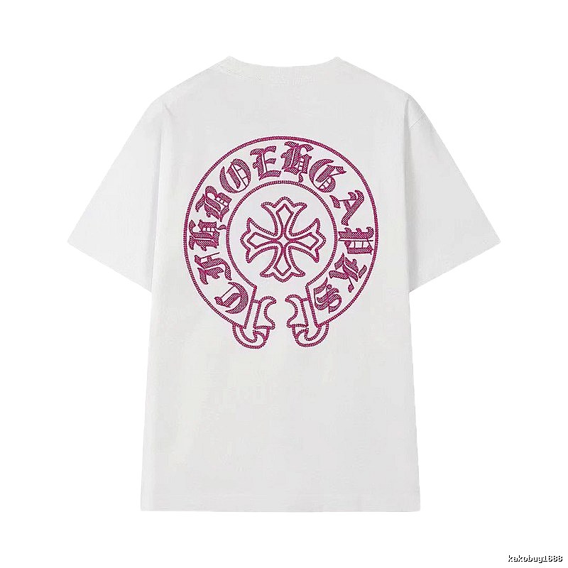 Chrome Hearts Cross Print Street Style White T-Shirt