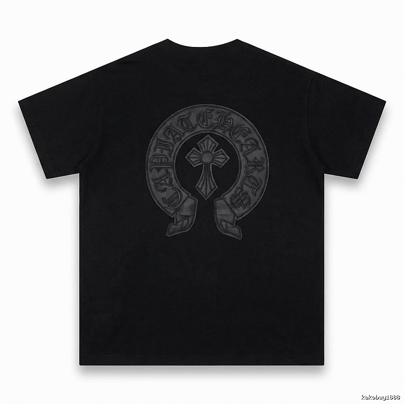 Chrome Hearts Cross Vintage Black Short-sleeve Shirt