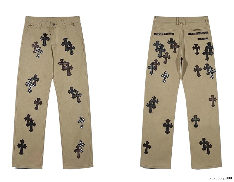 Chrome Hearts Cross Vintage Khaki Pants