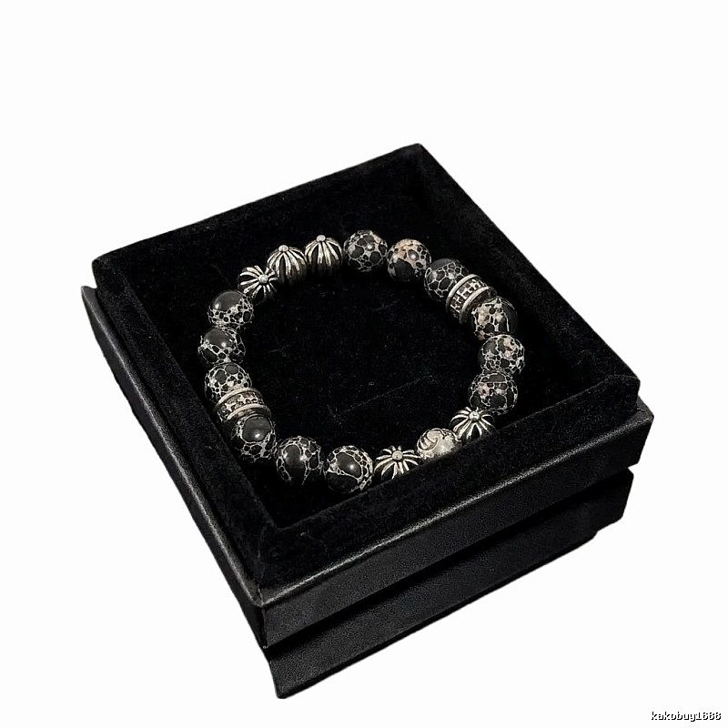 Chrome Hearts Dark Style Beaded Bracelet