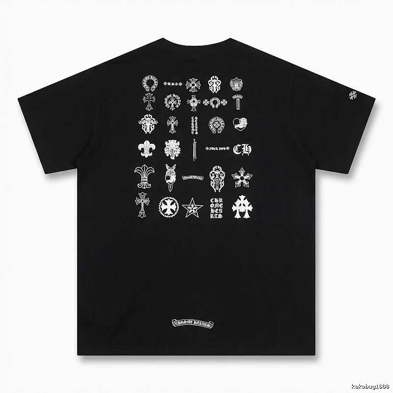 Chrome Hearts dark style black T-shirt