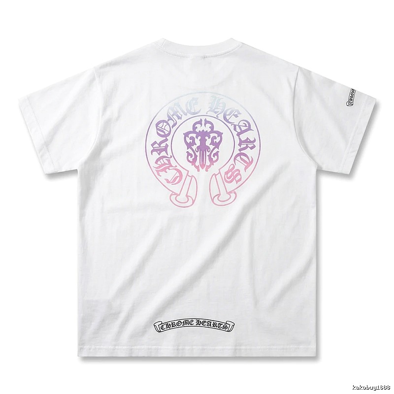 Chrome Hearts Gradient Retro White T-shirt