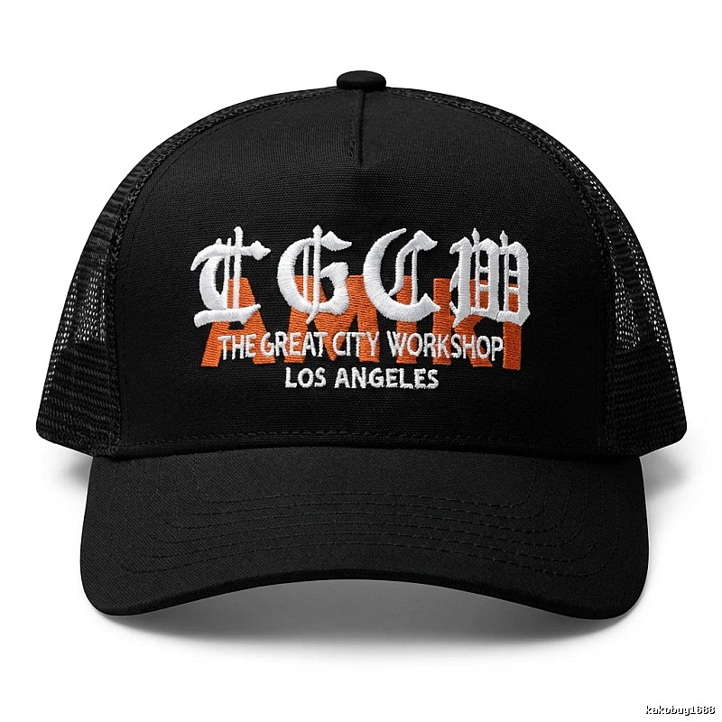 Chrome Hearts retro-style black hat