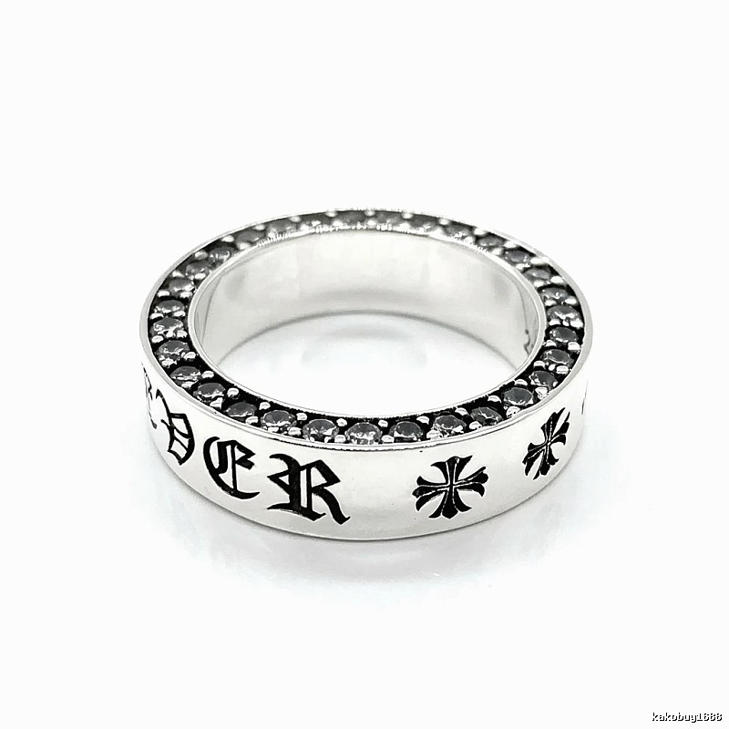 Chrome Hearts Silver Dark Style Ring