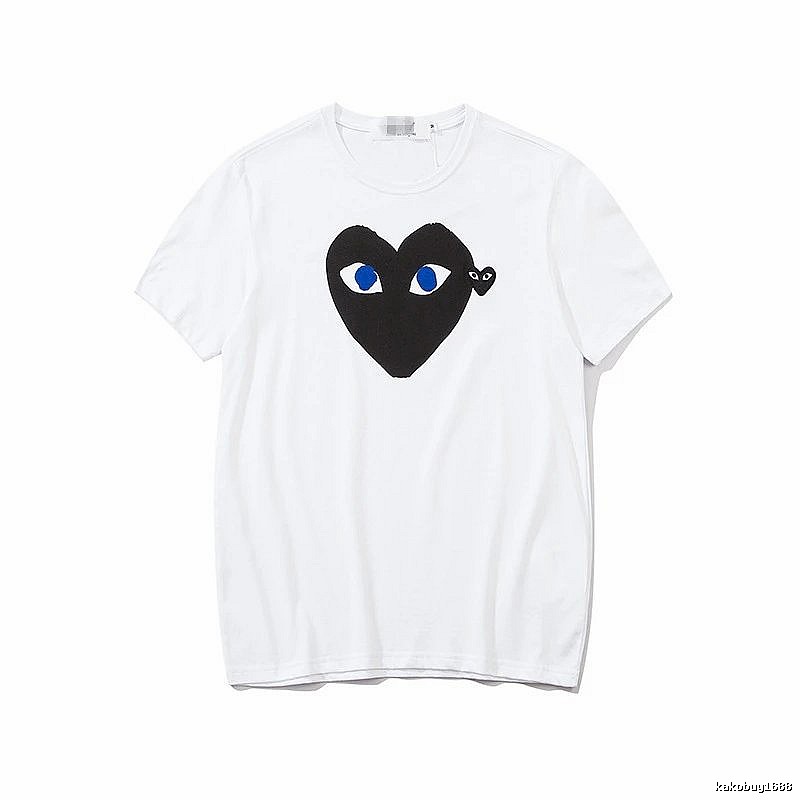 Comme des Garcons PLAY 2023-03 Black Style 2303 Heart Logo T-Shirt Poolside Style