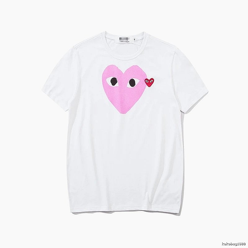 Comme des Garcons PLAY 2023-03 Style 2303 Heart Logo T-Shirt Downtown Style